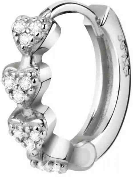 La Petite Story Kruhová single náušnice s krystaly LPS02ARQ106 + 2 měsíce na vrácení zboží