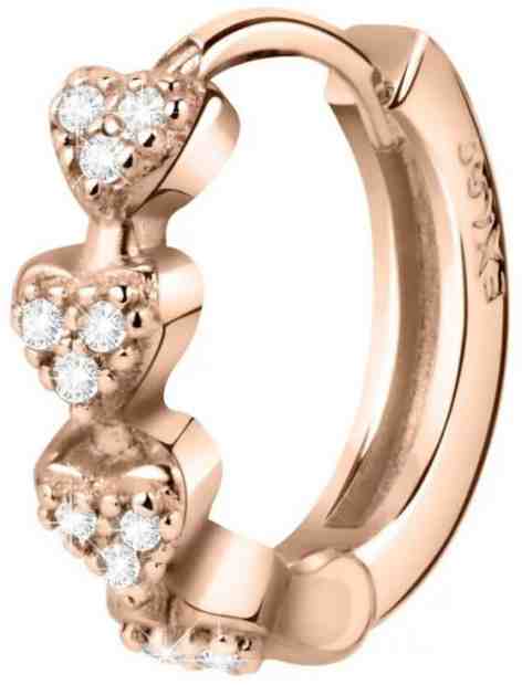 La Petite Story Kruhová single náušnice s krystaly LPS02ARQ107 + 2 měsíce na vrácení zboží