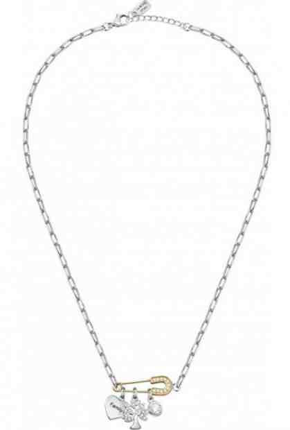 La Petite Story Ocelový náhrdelník s přívěsky Family LPS10ASF01 + 2 měsíce na vrácení zboží