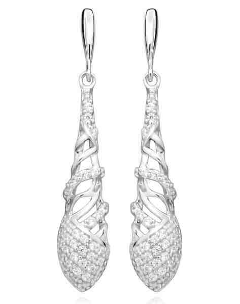 Silver Cat Elegantní náušnice se zirkony SC367 + 2 měsíce na vrácení zboží