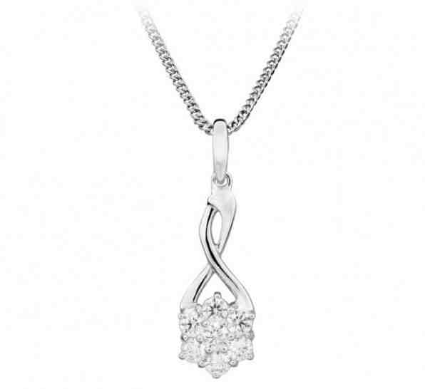 Silver Cat Okouzlující náhrdelník se zirkony  SC373 + 2 měsíce na vrácení zboží