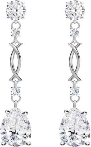Preciosa Úžasné stříbrné náušnice Mongona s kubickou zirkonií Preciosa 5325 00 + 2 měsíce na vrácení zboží