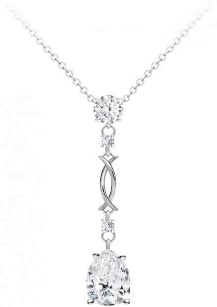 Preciosa Úžasný stříbrný náhrdelník Mongona s kubickou zirkonií Preciosa 5324 00 + 2 měsíce na vrácení zboží