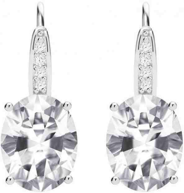 Preciosa Třpytivé stříbrné náušnice Tasmania s kubickou zirkonií Preciosa 5323 00 + 2 měsíce na vrácení zboží