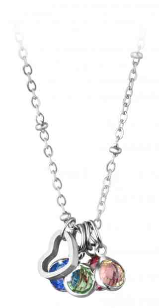 Troli Ocelový náhrdelník s vyměnitelnými přívěsky (řetízek, 5x přívěsek) + 2 měsíce na vrácení zboží