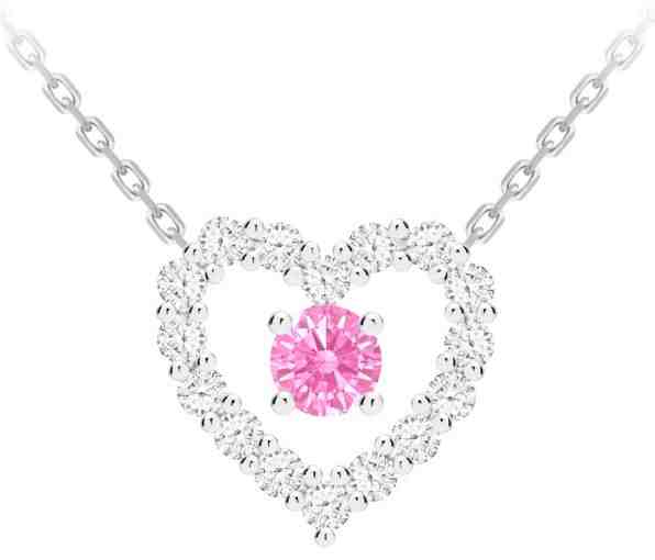 Preciosa Romantický stříbrný náhrdelník First Love s kubickou zirkonií Preciosa 5302 69 + 2 měsíce na vrácení zboží