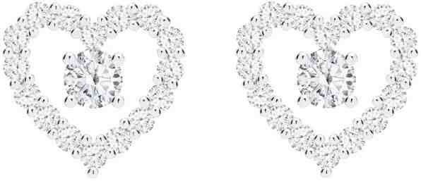 Preciosa Romantické stříbrné náušnice First Love s kubickou zirkonií Preciosa 5303 00 + 2 měsíce na vrácení zboží