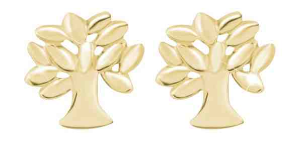 Troli Moderní pozlacené náušnice Strom života + 2 měsíce na vrácení zboží