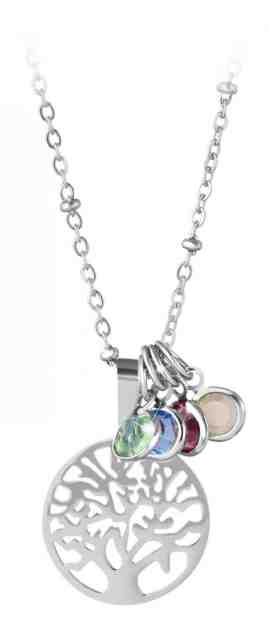 Troli Ocelový náhrdelník s vyměnitelnými přívěsky (řetízek, 5x přívěsek) + 2 měsíce na vrácení zboží