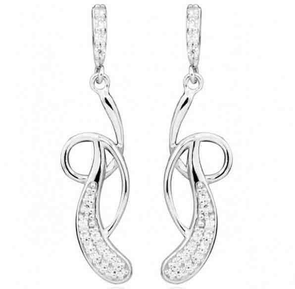 Silver Cat Elegantní náušnice se zirkony SC384 + 2 měsíce na vrácení zboží