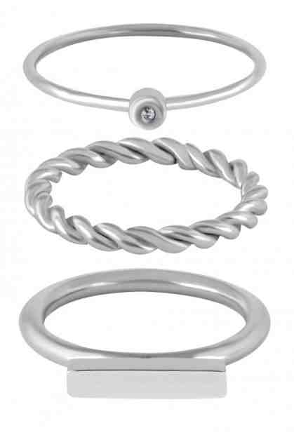 Troli Moderní sada ocelových prstenů 50 mm + 2 měsíce na vrácení zboží