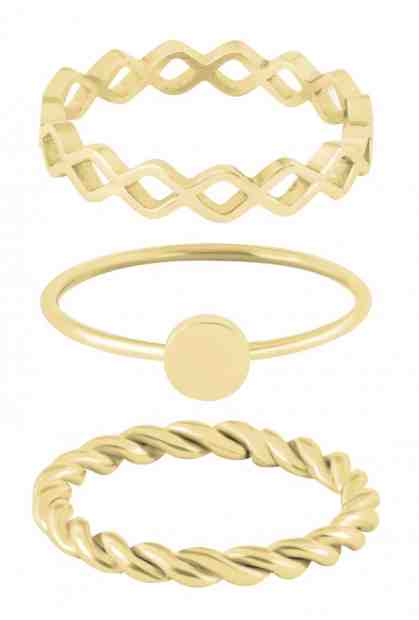 Troli Sada tří pozlacených prstenů 50 mm + 2 měsíce na vrácení zboží