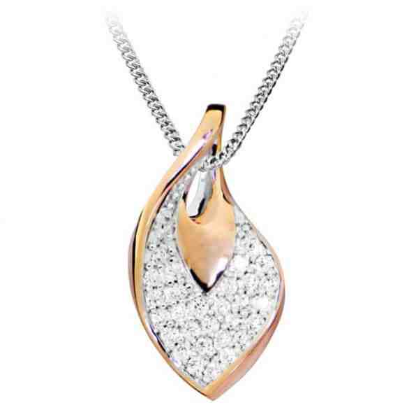 Silver Cat Stylový bicolor náhrdelník se zirkony SC418 + 2 měsíce na vrácení zboží