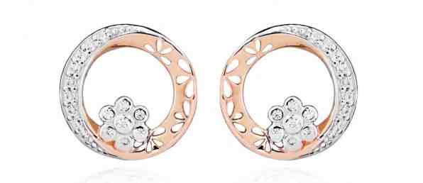 Silver Cat Romantické bicolor náušnice se zirkony SC432 + 2 měsíce na vrácení zboží