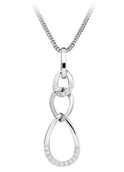 Silver Cat Elegantní náhrdelník se zirkony SC437 + 2 měsíce na vrácení zboží