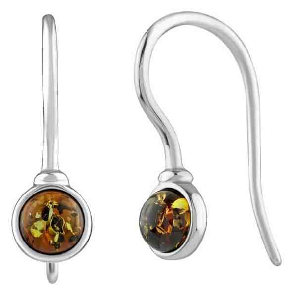 Silvego Stříbrné náušnice s přírodním Jantarem AAJ414S2 + 2 měsíce na vrácení zboží