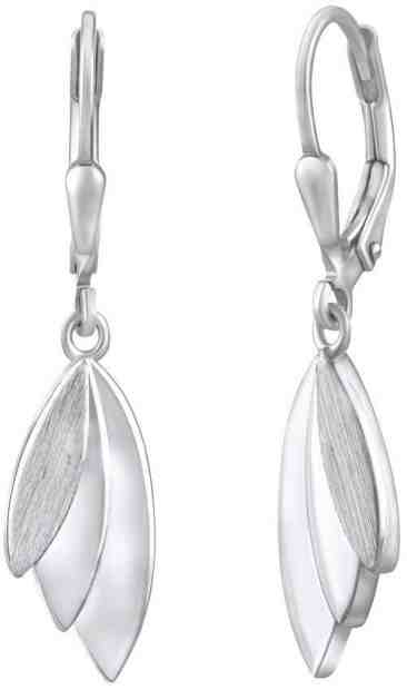 Silvego Designové stříbrné náušnice QRE309K + 2 měsíce na vrácení zboží