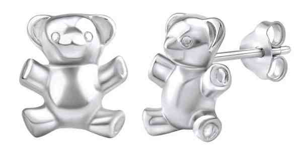 Silvego Stříbrné náušnice medvídci PRM11269 + 2 měsíce na vrácení zboží