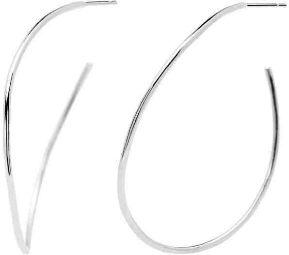 PDPAOLA Originální náušnice kruhy ze stříbra NIKO Silver AR02-088-U + 2 měsíce na vrácení zboží