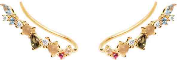 PDPAOLA Pozlacené náušnice ze stříbra s třpytivými zirkony EUPHORIA Gold AR01-216-U + 2 měsíce na vrácení zboží