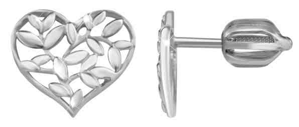 Brilio Silver Stříbrné náušnice Srdce 431 001 02762 04 + 2 měsíce na vrácení zboží