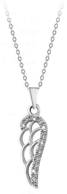 Brilio Přívěsek Andělské křídlo z bílého zlata 249 001 00623 07 + 2 měsíce na vrácení zboží