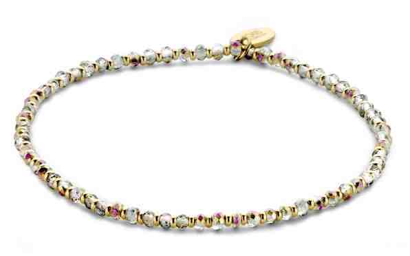 CO88 Stylový ocelový náramek s korálky 865-180-090656-0000 + 2 měsíce na vrácení zboží