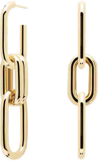 PDPAOLA Originální pozlacené visací náušnice 2v1 MUZE Gold AR01-074-U + 2 měsíce na vrácení zboží