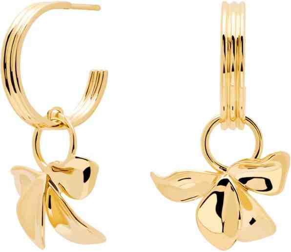 PDPAOLA Krásné pozlacené náušnice kruhy IVY Gold AR01-185-U + 2 měsíce na vrácení zboží