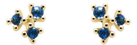 PDPAOLA Něžné pozlacené náušnice ze stříbra se zirkony DAISY Gold AR01-188-U + 2 měsíce na vrácení zboží