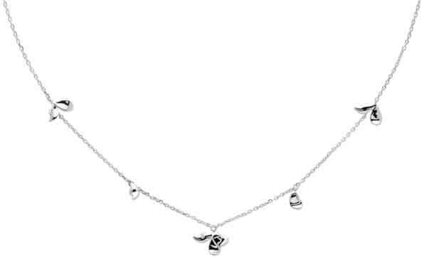 PDPAOLA Něžný stříbrný náhrdelník s přívěsky JASMINE Silver CO02-163-U + 2 měsíce na vrácení zboží