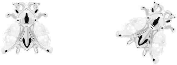 PDPAOLA Stříbrné náušnice s čirými zirkony BUZZ Silver AR02-311-U + 2 měsíce na vrácení zboží