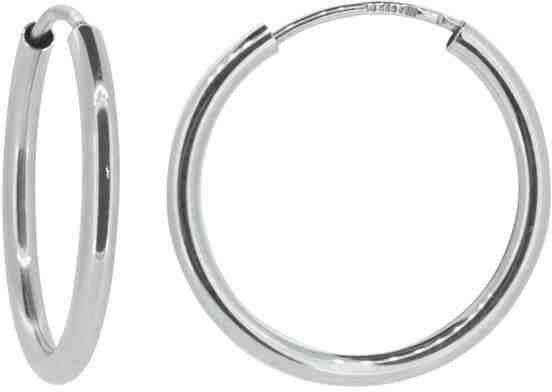 Brilio Dámské náušnice kruhy z bílého zlata P115.750112005.575 1,3 cm + 2 měsíce na vrácení zboží