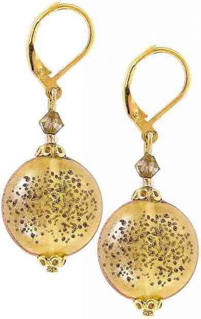 Lampglas Okouzlující náušnice Honey Bee s perlami Lampglas EDP3 + 2 měsíce na vrácení zboží