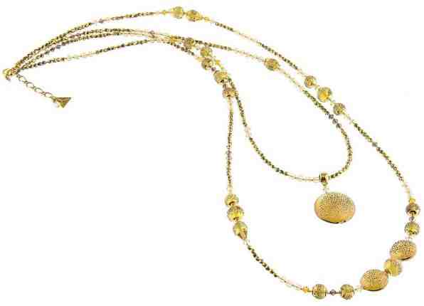 Lampglas Okouzlující náhrdelník Honey Bee s perlami Lampglas NDP3 + 2 měsíce na vrácení zboží