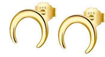 Lotus Silver Pozlacené náušnice ze stříbra s designem půlměsíce LP1795-4/2 + 2 měsíce na vrácení zboží