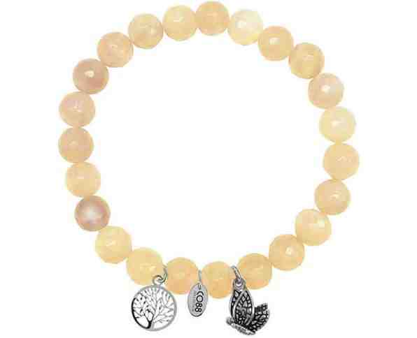 CO88 Náramek z jadeitu se stromem života a s motýlkem 865-180-090001-0000 + 2 měsíce na vrácení zboží