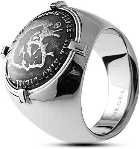 Diesel Moderní pánský prsten DX0742040 60 mm + 2 měsíce na vrácení zboží