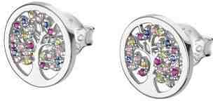 Lotus Silver Třpytivé stříbrné náušnice pro ženy se zirkony Strom života LP1890-4/1 + 2 měsíce na vrácení zboží