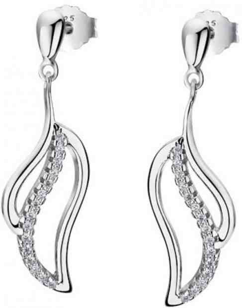 Lotus Silver Třpytivé stříbrné náušnice s čirými zirkony LP1912-4/1 + 2 měsíce na vrácení zboží