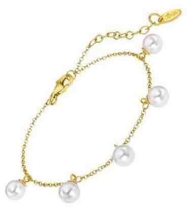 Lotus Silver Něžný pozlacený náramek s perlami LP1932-2/1 + 2 měsíce na vrácení zboží