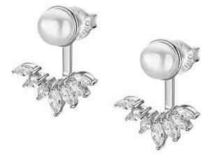 Lotus Silver Nadčasové stříbrné náušnice s perlami 2v1 LP1986-4/1 + 2 měsíce na vrácení zboží