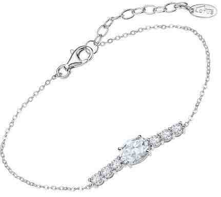 Lotus Silver Dechberoucí stříbrný náramek s čirými krystaly Swarovski LP2011-2/1 + 2 měsíce na vrácení zboží
