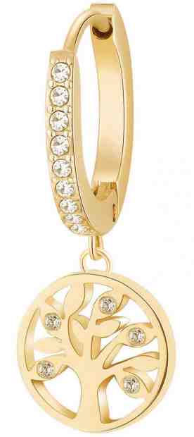 Brosway Pozlacená single náušnice Strom života Chakra BHKE005 + 2 měsíce na vrácení zboží