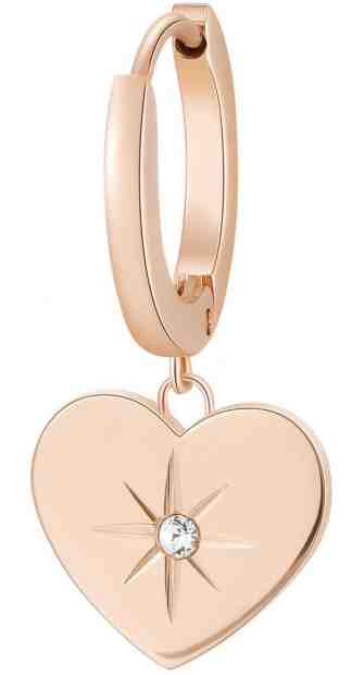 Brosway Bronzová single náušnice Srdce Chakra BHKE015EN + 2 měsíce na vrácení zboží