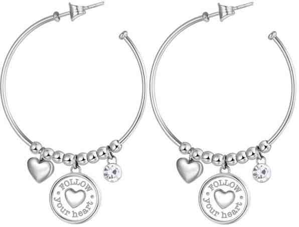 Brosway Ocelové kruhové náušnice s přívěsky Chakra BHKL21EN + 2 měsíce na vrácení zboží