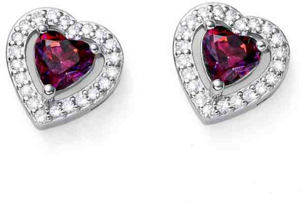 Oliver Weber Romantické stříbrné náušnice Srdce se zirkony Swarovski Forever 62103 FUX + 2 měsíce na vrácení zboží