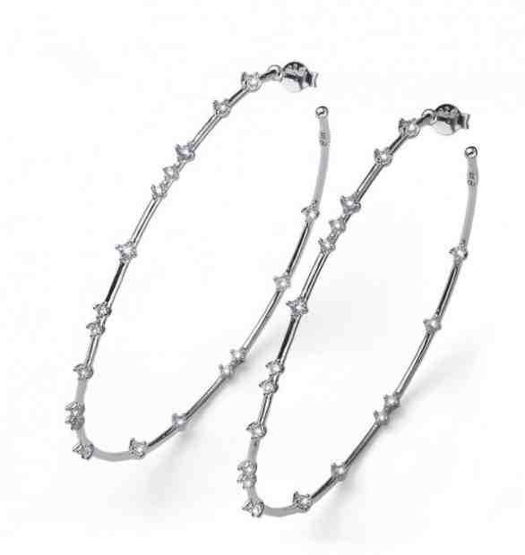 Oliver Weber Luxusní stříbrné náušnice kruhy Better 62107 + 2 měsíce na vrácení zboží