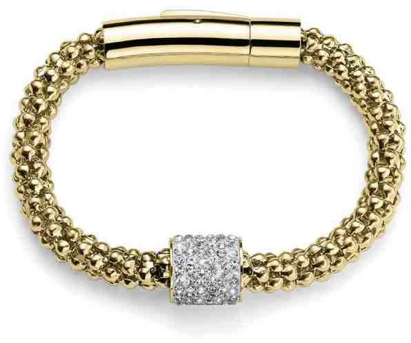 Oliver Weber Pozlacený třpytivý náramek s ozdobou s krystaly Swarovski Closer 32286G + 2 měsíce na vrácení zboží