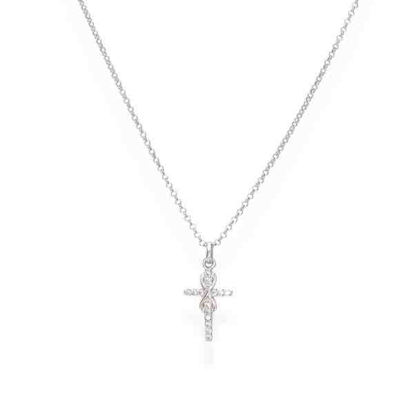 Amen Originální stříbrný náhrdelník se zirkony Infinity CLCRINBB + 2 měsíce na vrácení zboží
